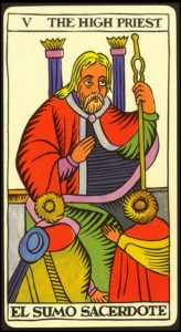 Carta Tarot Papa - Arcano Regente de 2012 (1)